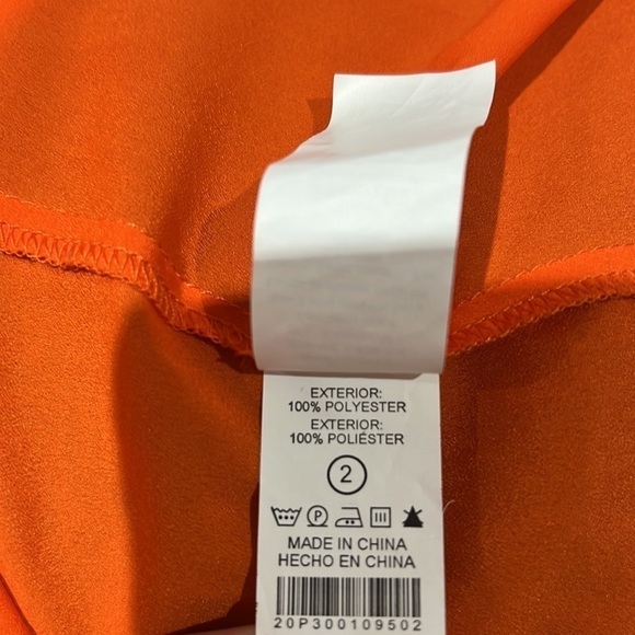 Zingara Orange Layered Look Maxi Dress Size 2 - Picture 6 of 6